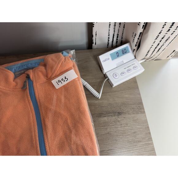 Peter Millar Mens Crown Warmth Fleece Vest M Orange Lightweight Full Zip Golf - Picture 10 of 10